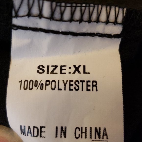 Women's Unbranded Black Lightweight Polyester Pants, Straight Leg, Size XL - Picture 7 of 8